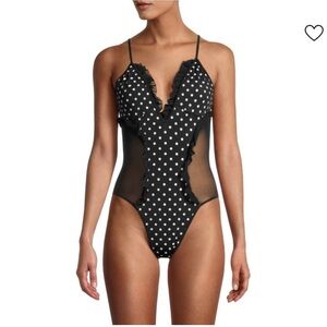 CHASER Polka Dot One-Piece Swimsuit NEW With Tag Size Medium